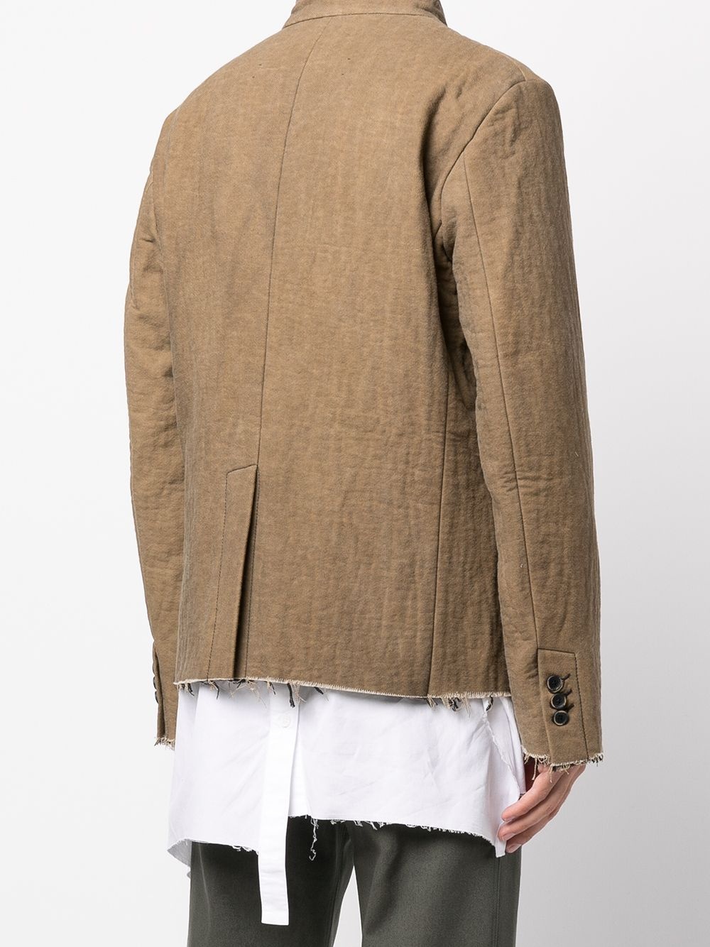 raw-cut tailored jacket - 4