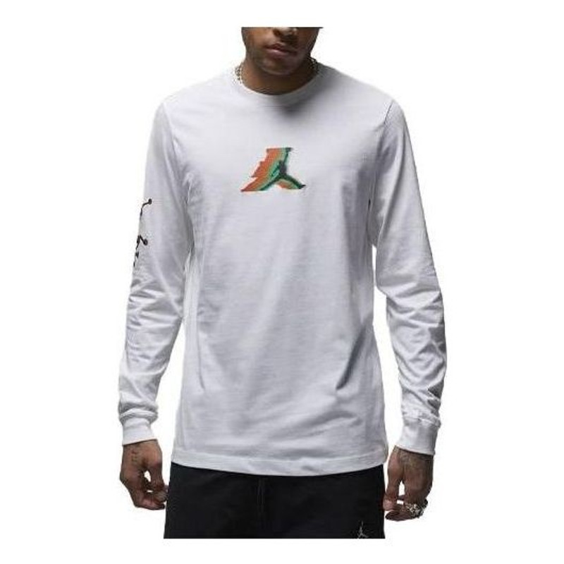 에어 요르단 브랜드 Long-Sleeve T-Shirt 'White'FB7455-100 - 1