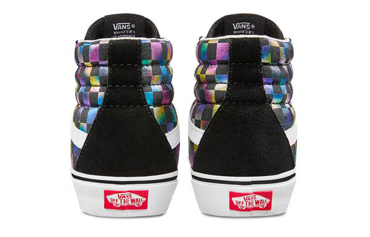 (WMNS) Vans SK8-HI 'Iridescent Checkerboard' VN0A4BV6SRY - 4