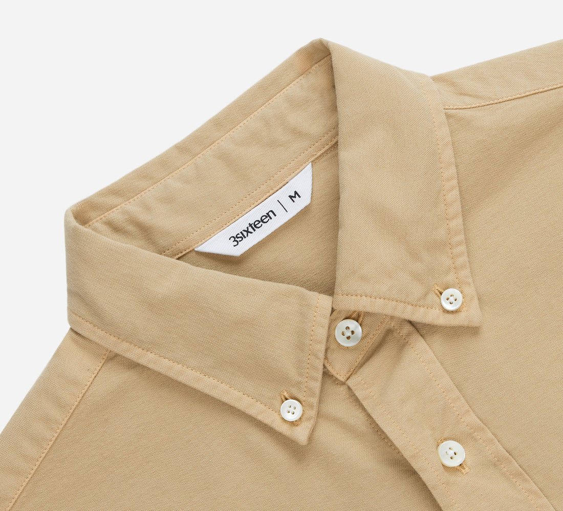 Big Oxford Shirt - Safari Tan - 3