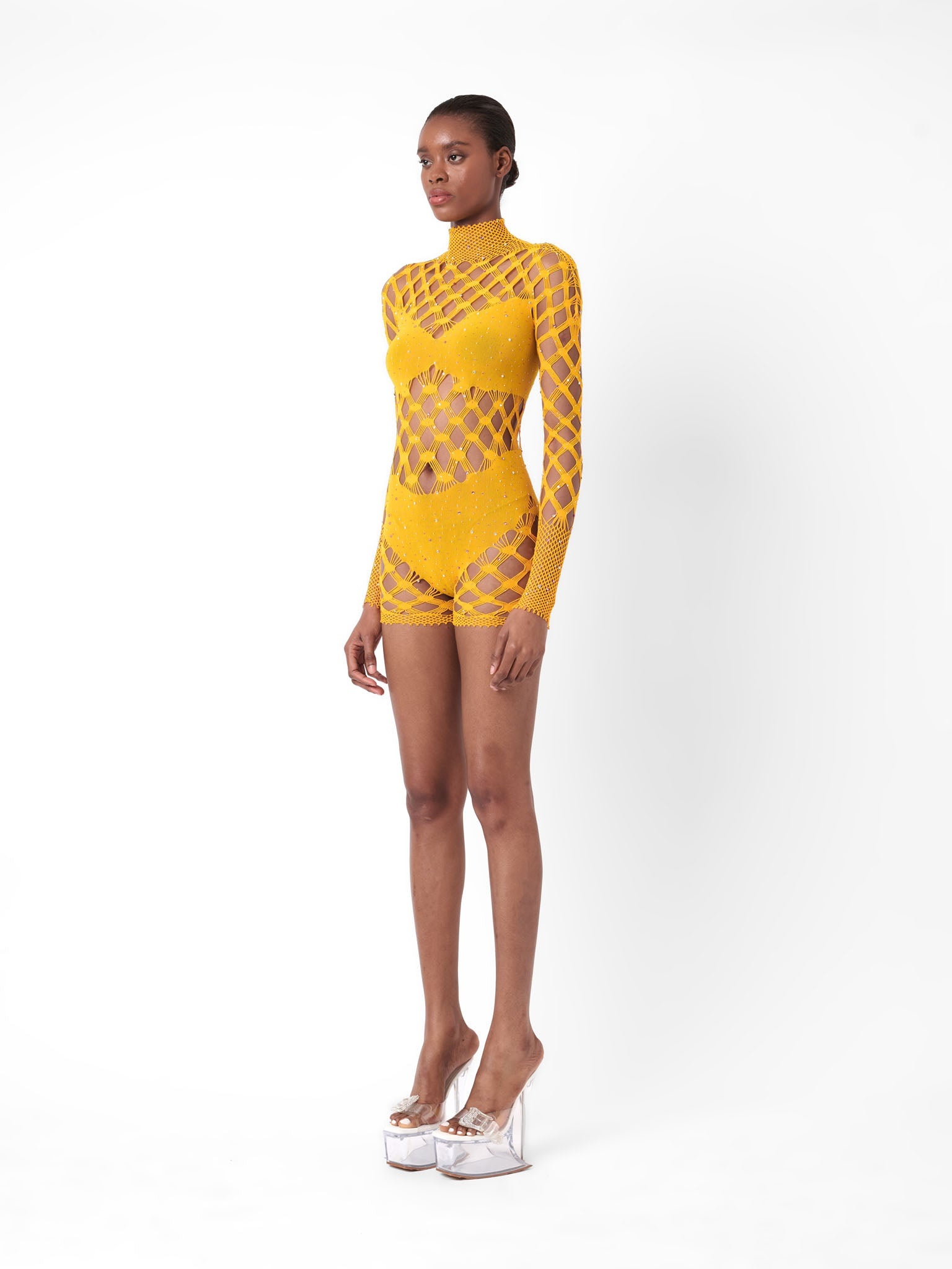 DOLLAR PLAYSUIT SAFFRON - 5