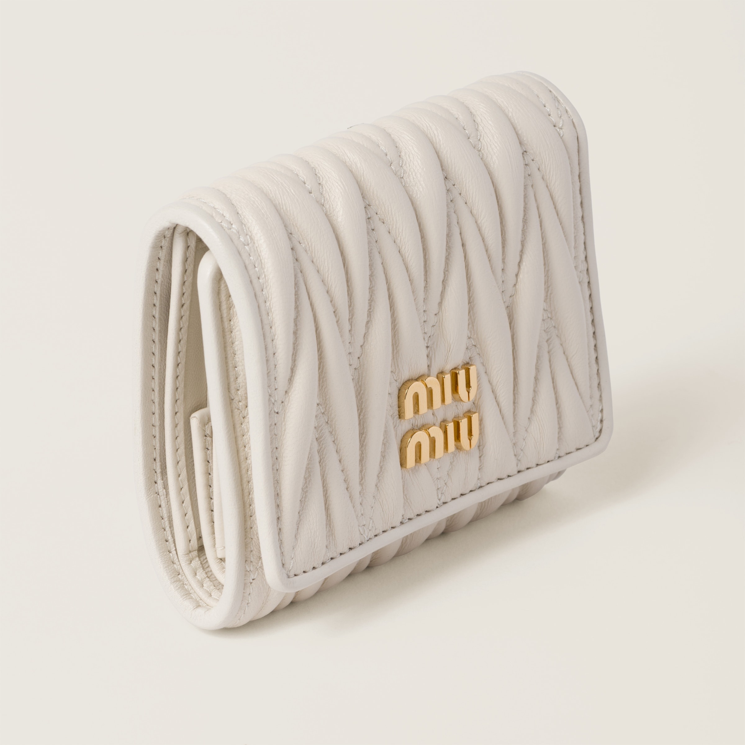 Small matelassé nappa leather wallet - 4