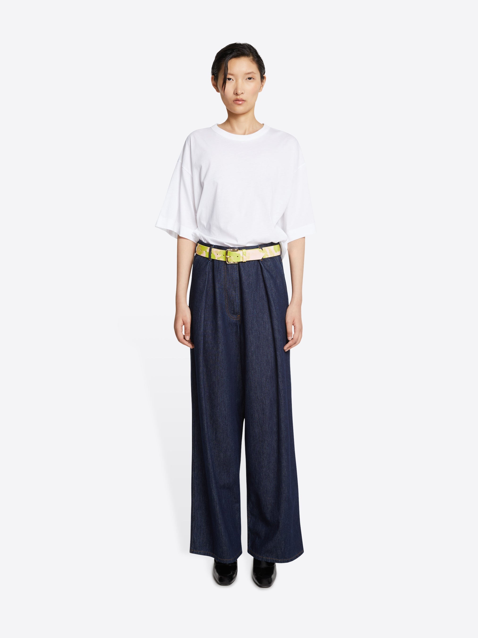 PRINTED LEATHER BELT - 4