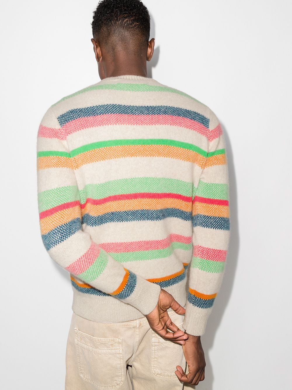 Pace striped crew neck jumper - 3