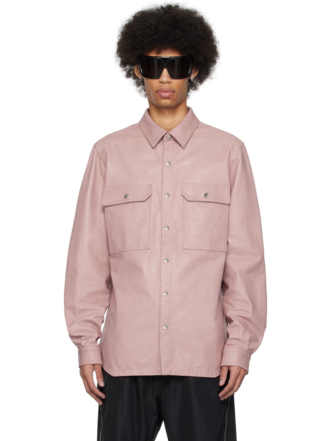Pink Lido Leather Jacket - 1
