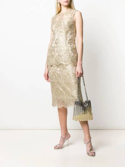 Dolce & Gabbana lace brocade sleeveless blouse outlook