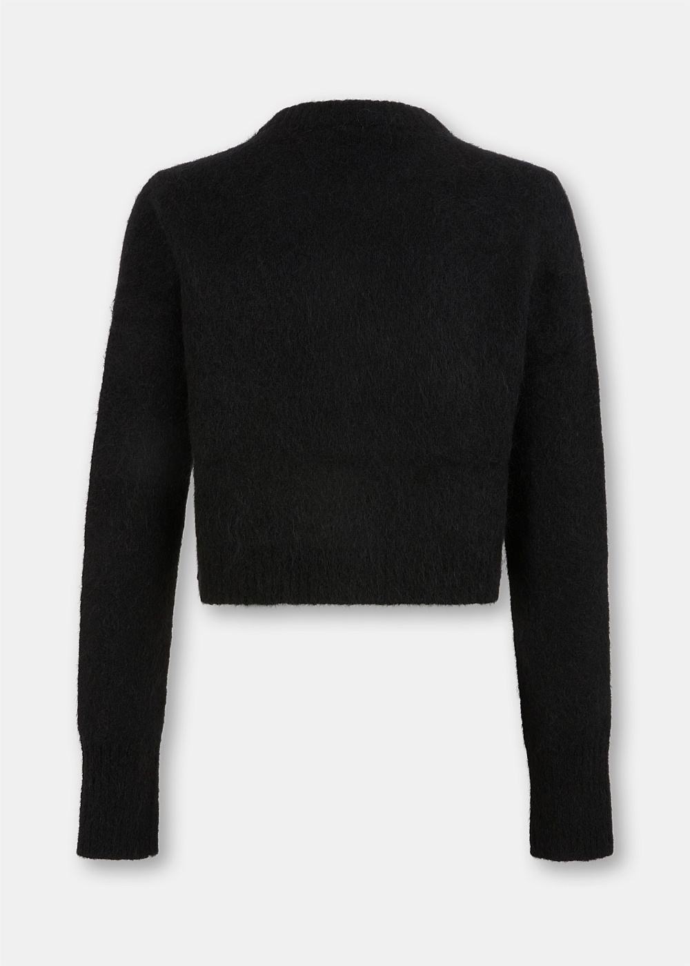 Black Karimo Cropped Cardigan - 2