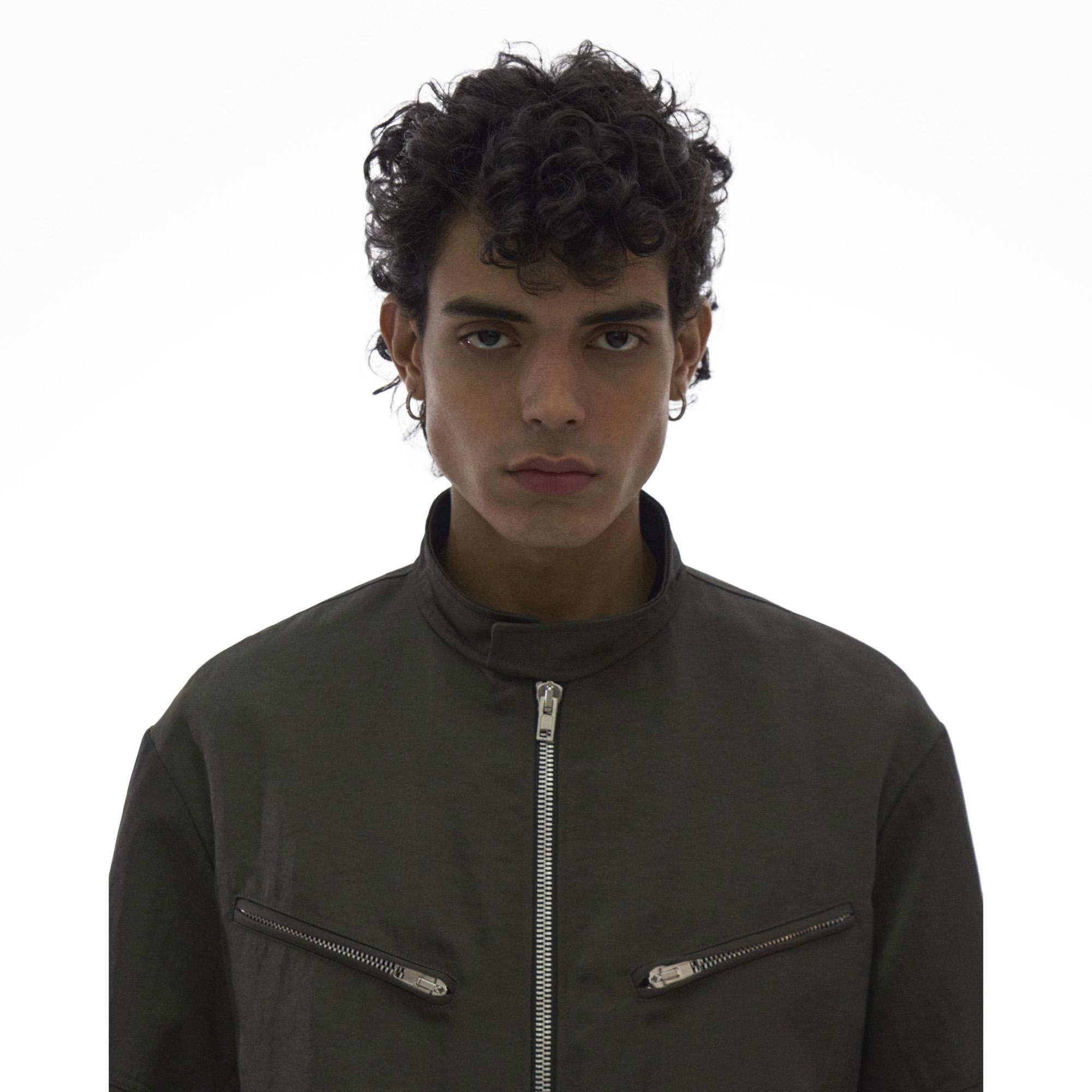 NYLON MOTO JACKET - 7