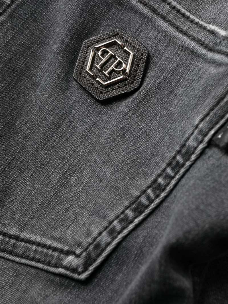 high-waisted denim jeggings 6