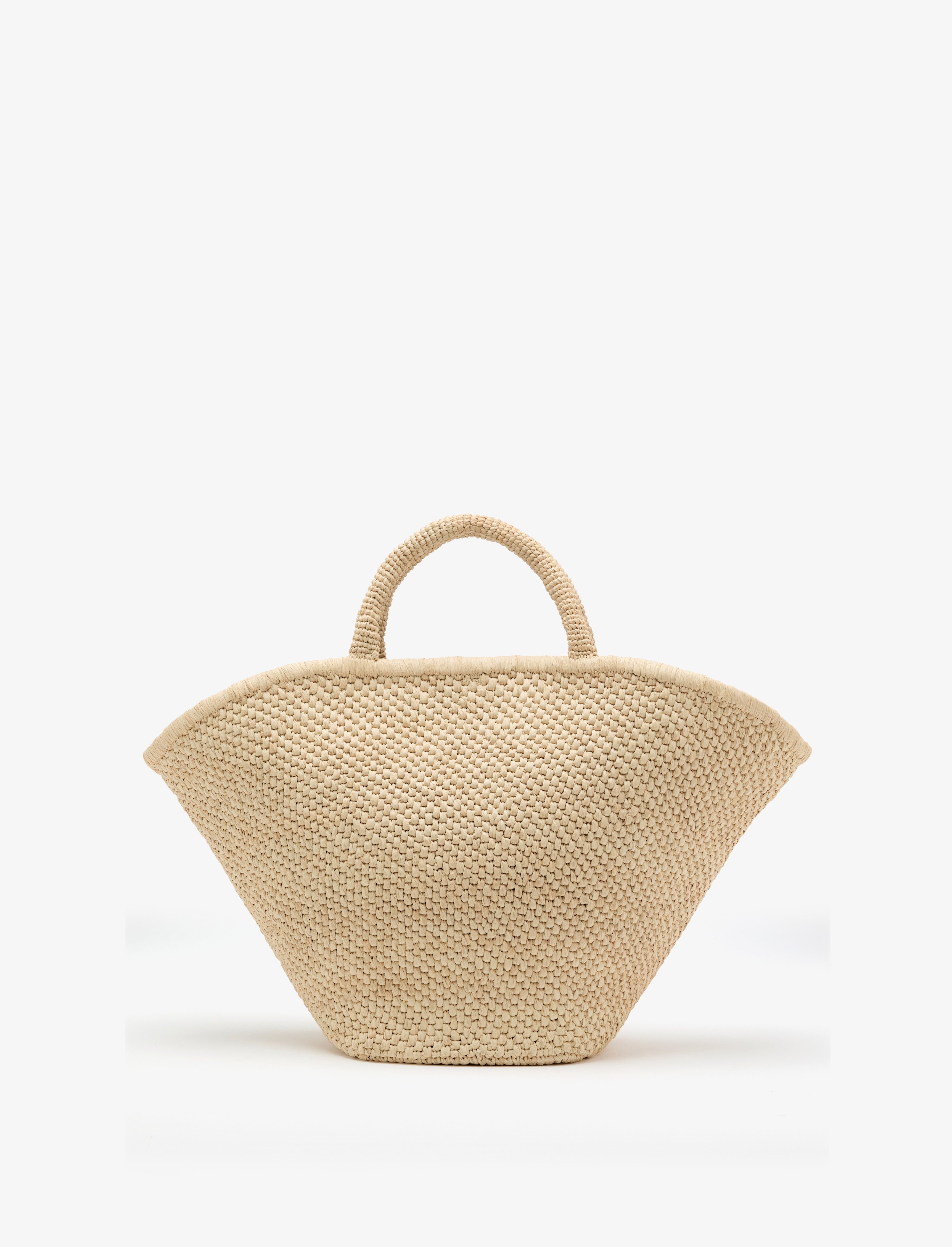 Large Chelsea Tote in Natural Raffia - 4