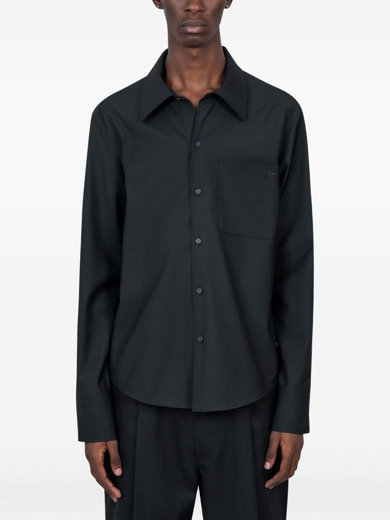 chest-pocket long-sleeve shirt 1