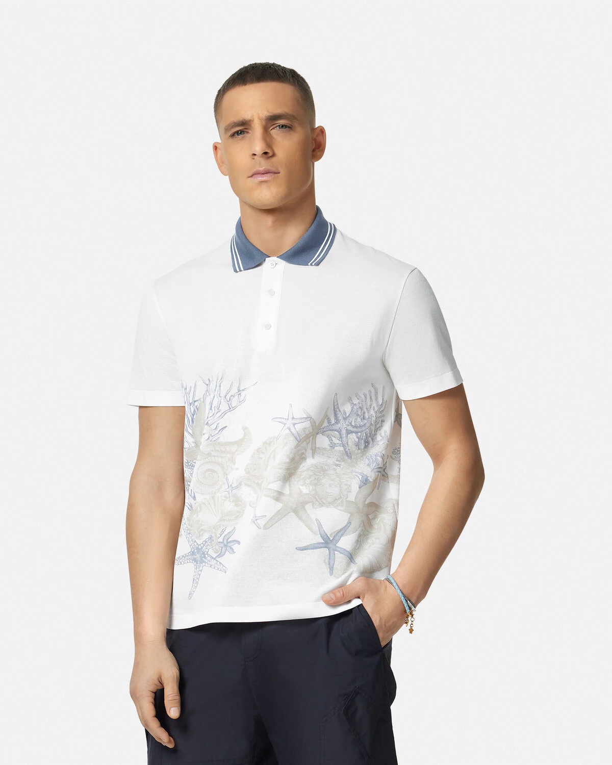 Barocco Sea Graphic Polo Shirt - 4