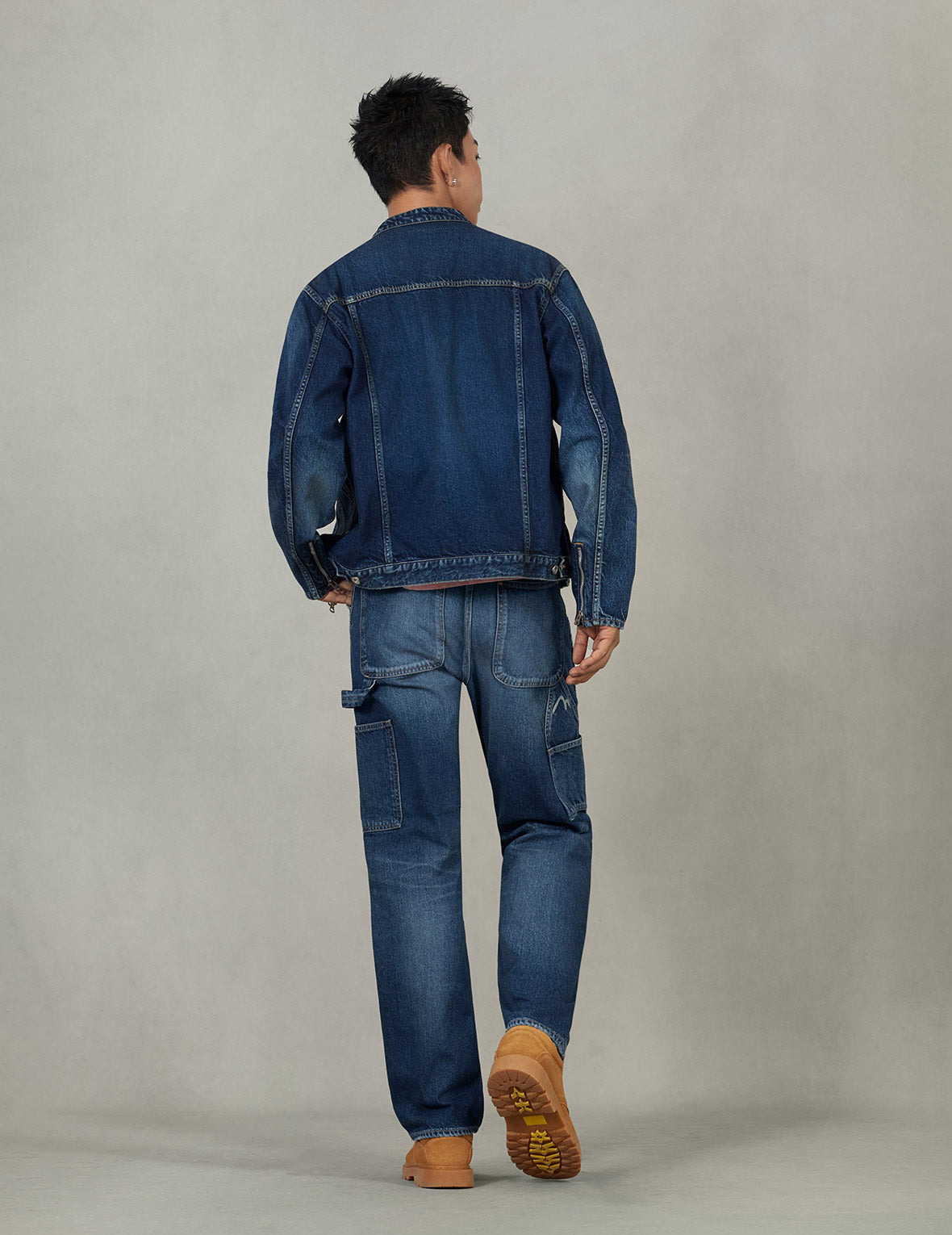 Seagull Embroidery Regular Fit Denim Rider Jacket - 13