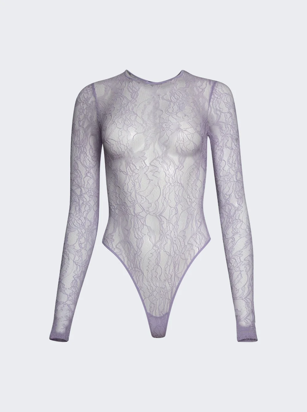 Lace Bodysuit Lilac - 1