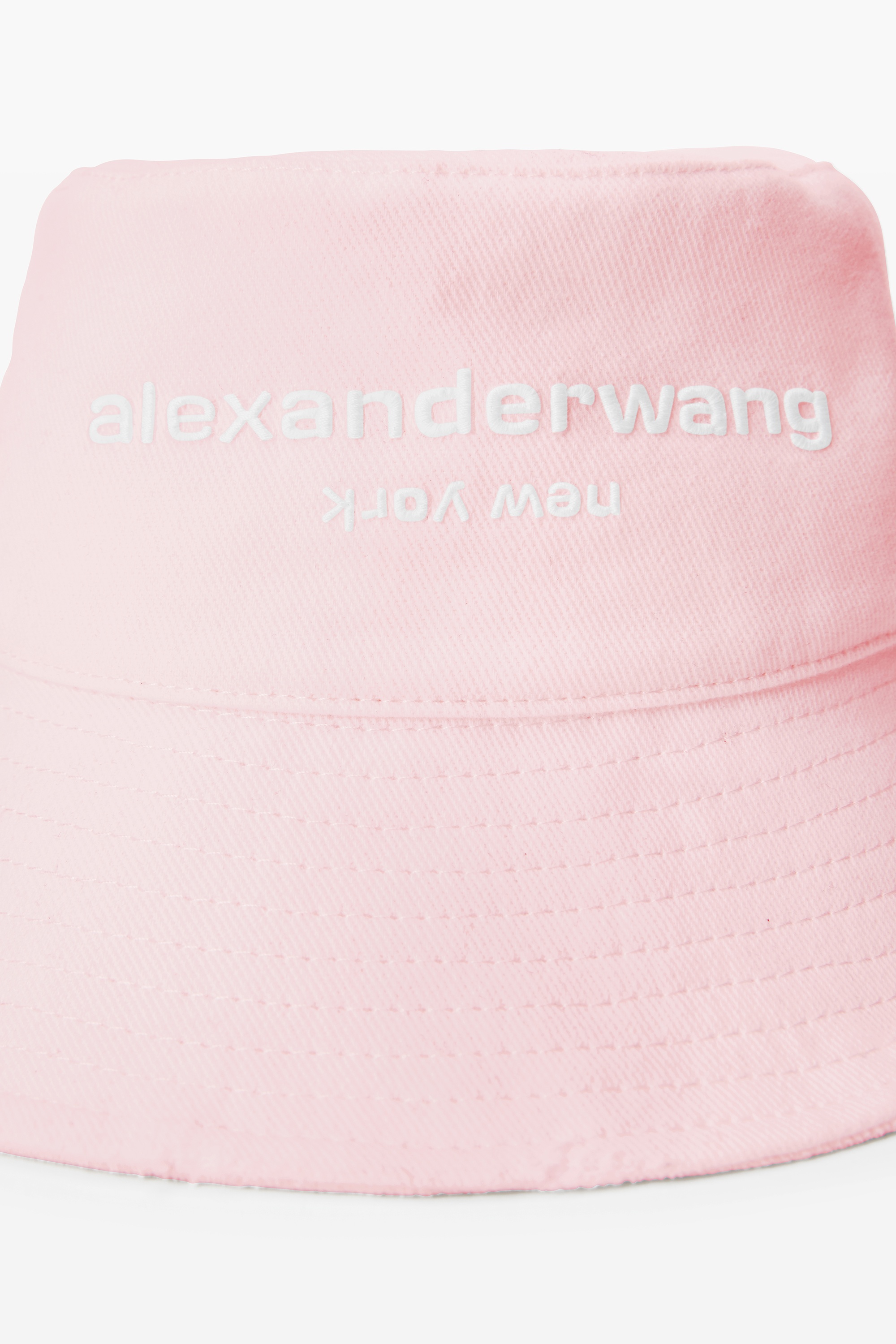 Distressed Logo Bucket Hat - 4