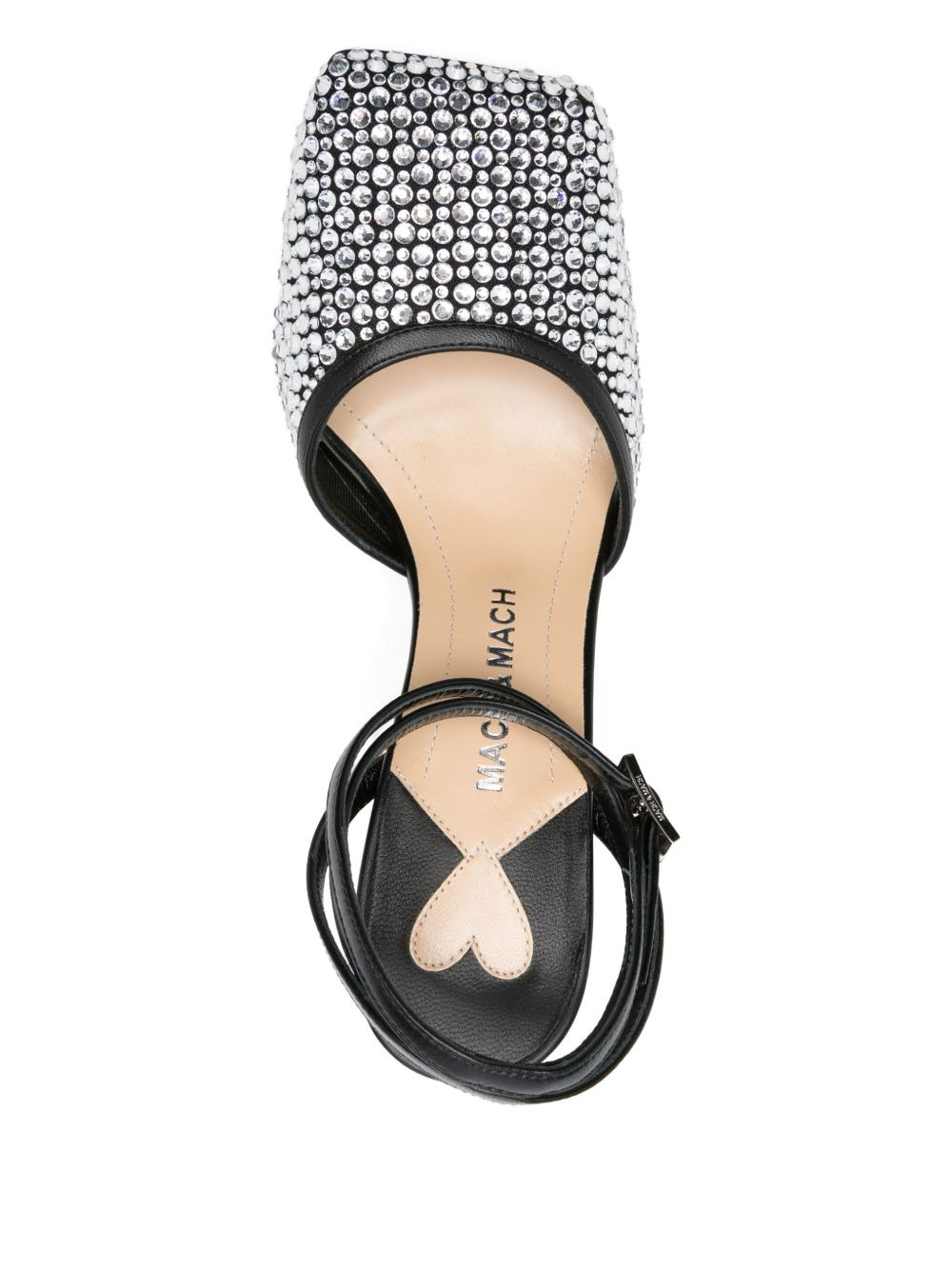 95mm crystal-embellished ankle-strap pumps - 4