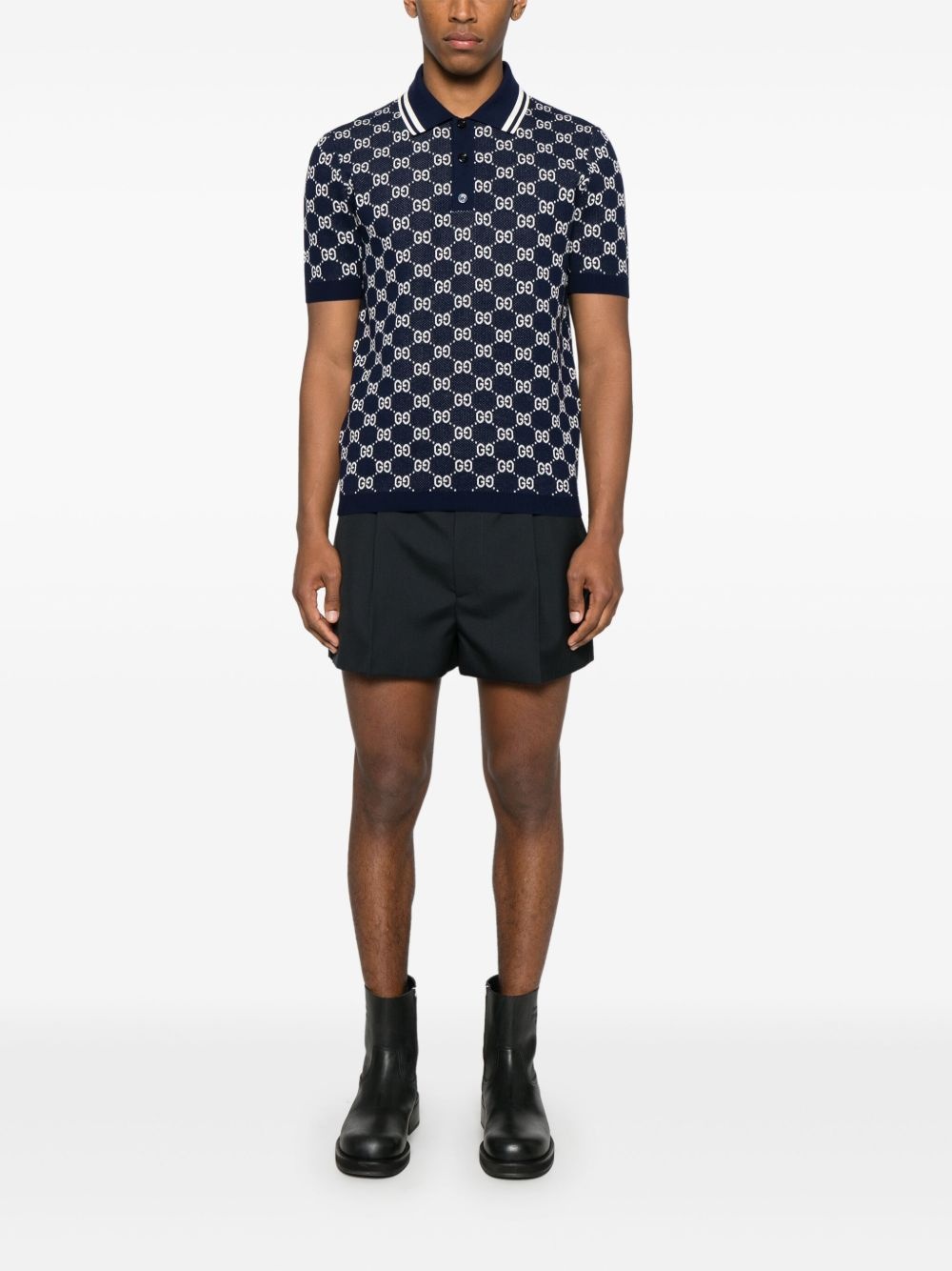 GG-jacquard polo shirt - 2
