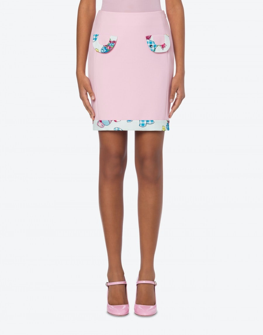 CALICO ANIMALS DETAILS CRÊPE SKIRT - 2
