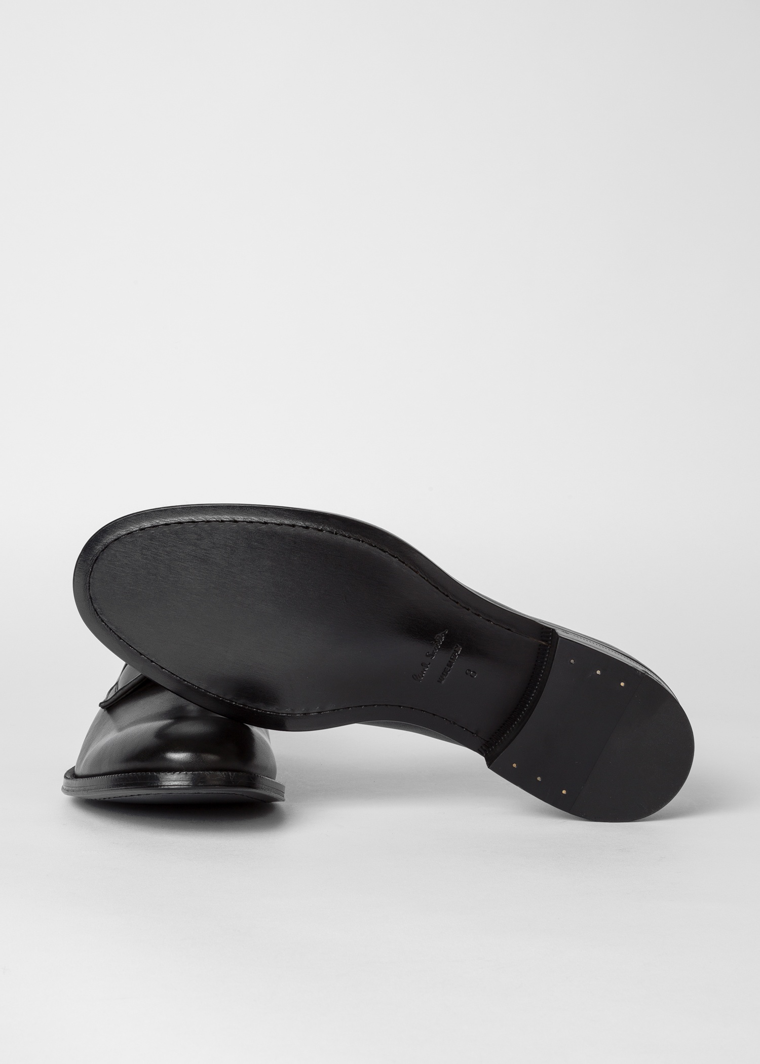 Black Leather 'Chester' Flexible Travel Shoes - 4