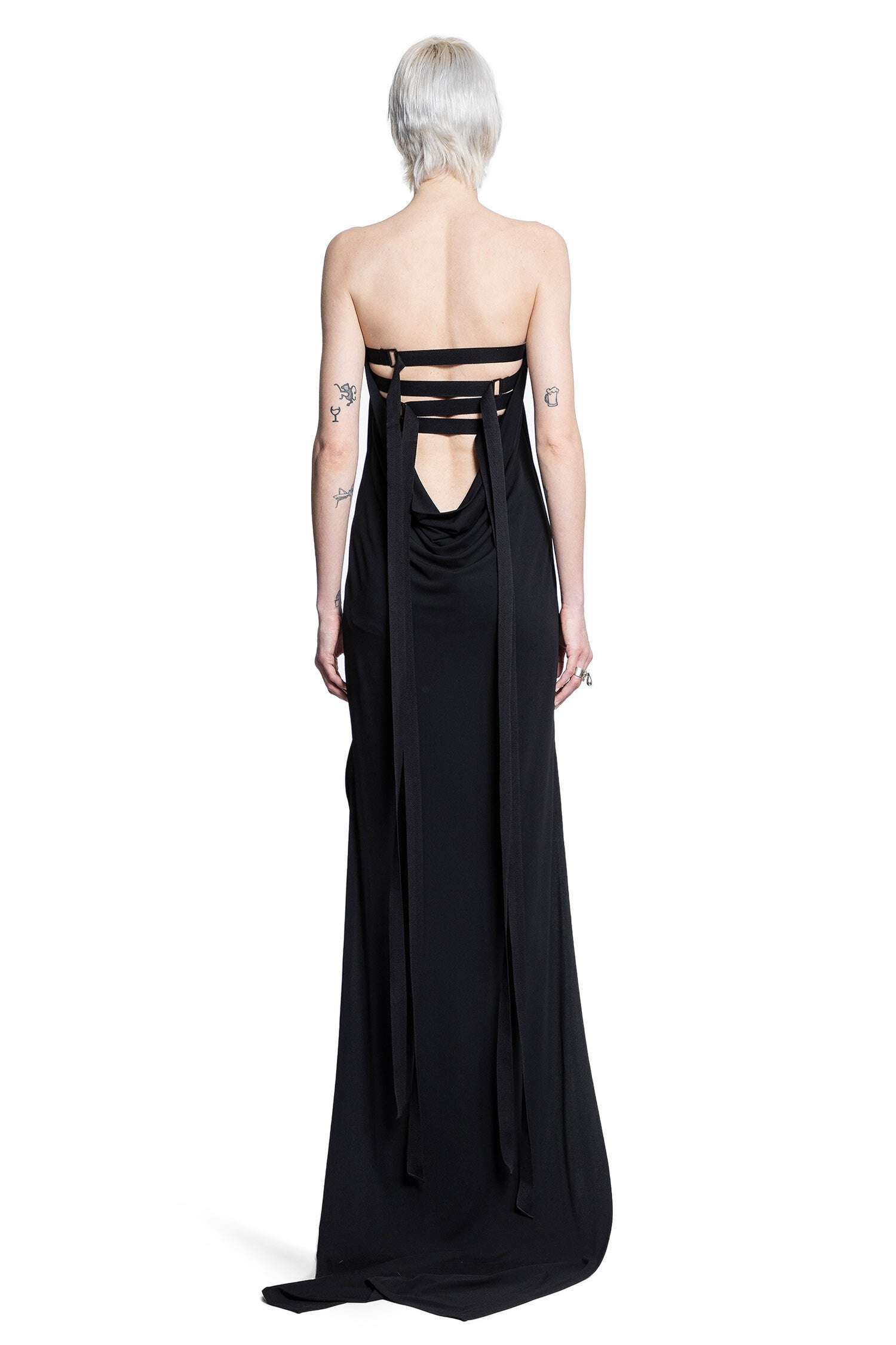 ANN DEMEULEMEESTER WOMAN BLACK DRESSES - 3