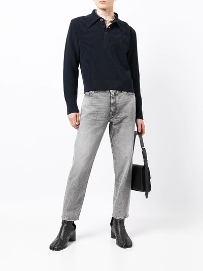 Maison Margiela long-sleeve knitted polo shirt outlook