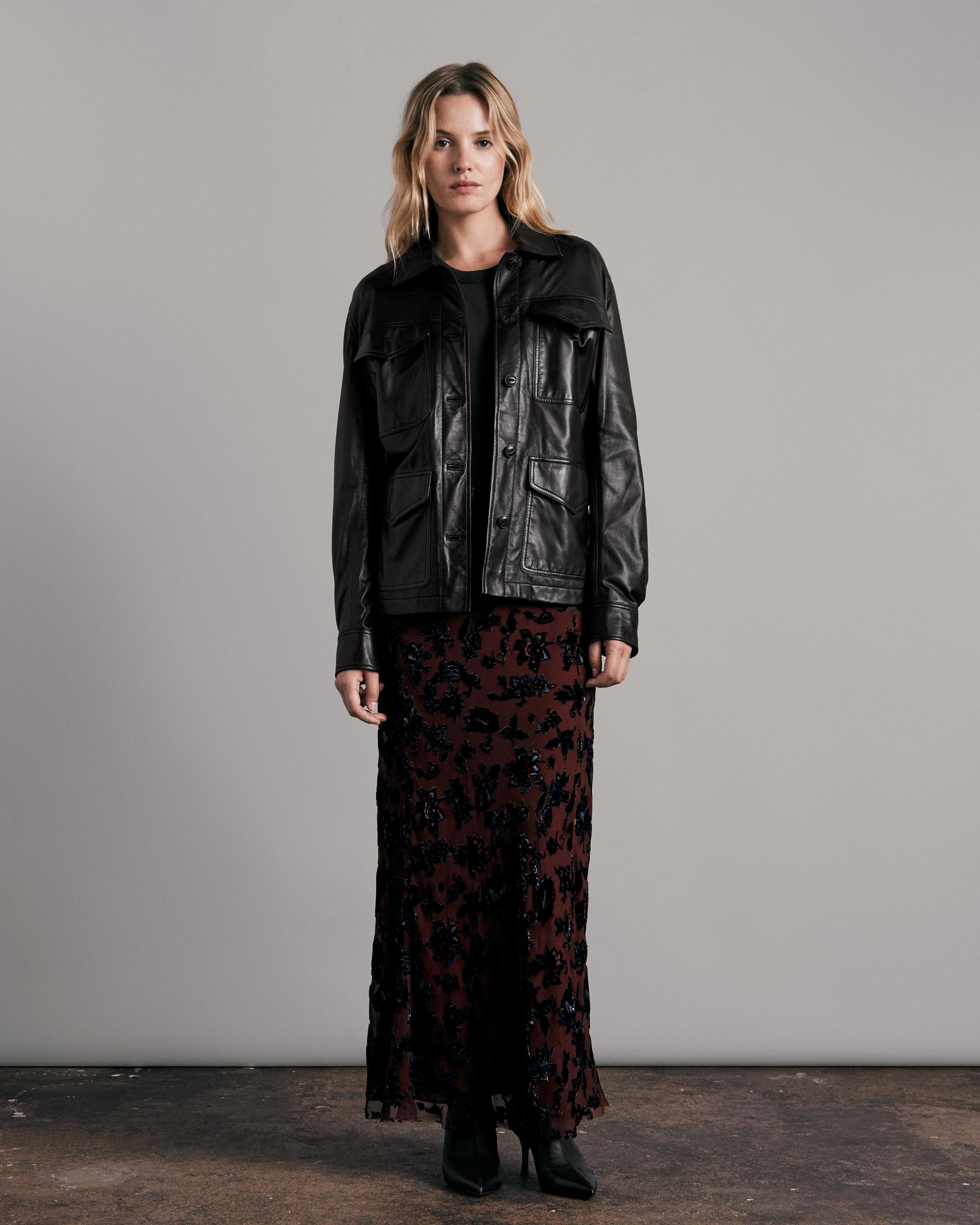 Kaye Leather Shirt Jacket
Classic Fit Jacket - 2