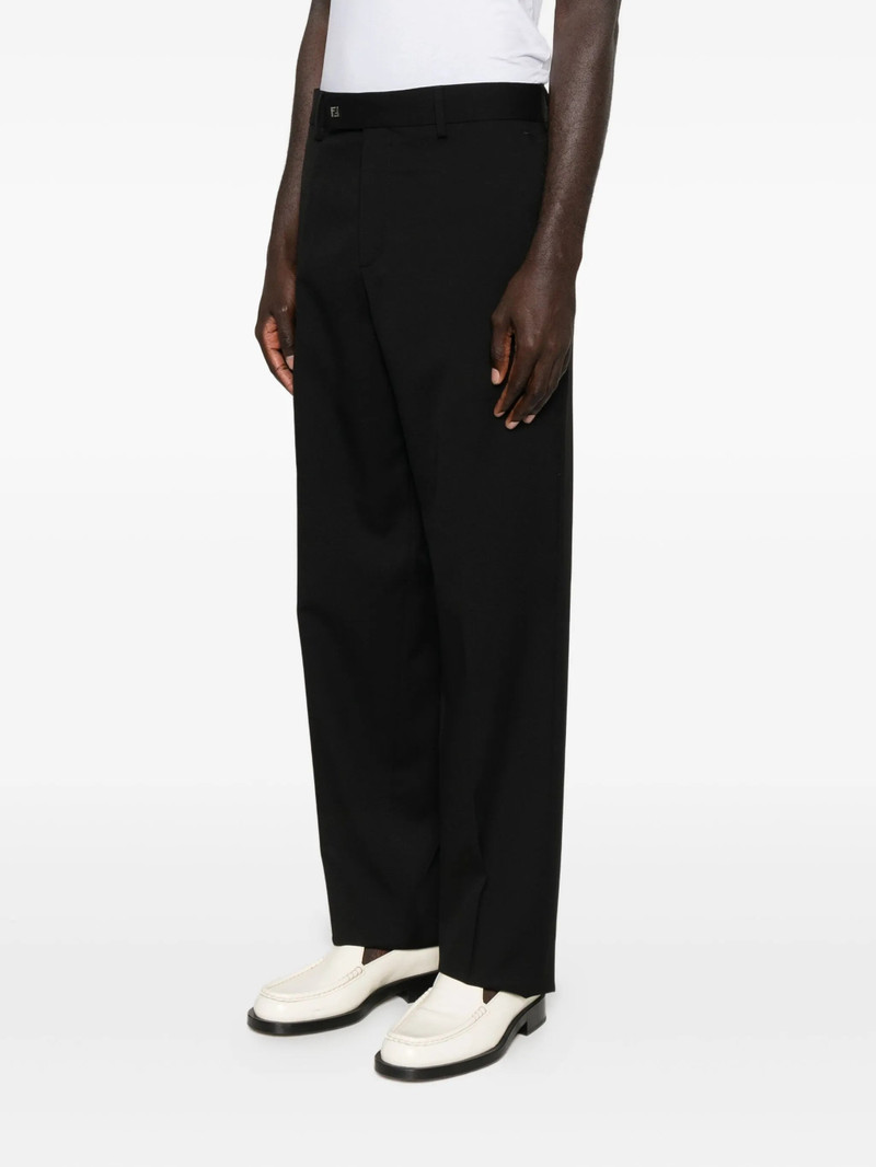 FENDI Fendi Logo-detail Wool Trousers outlook