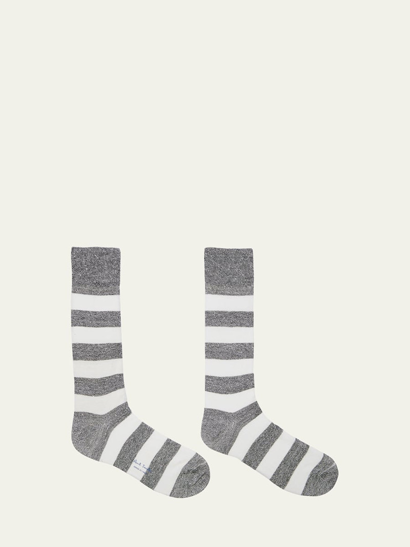 Paul Smith Men's Barry Thick Stripe Crew Socks outlook