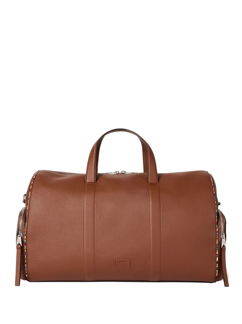 zip-detail leather holdall - 1