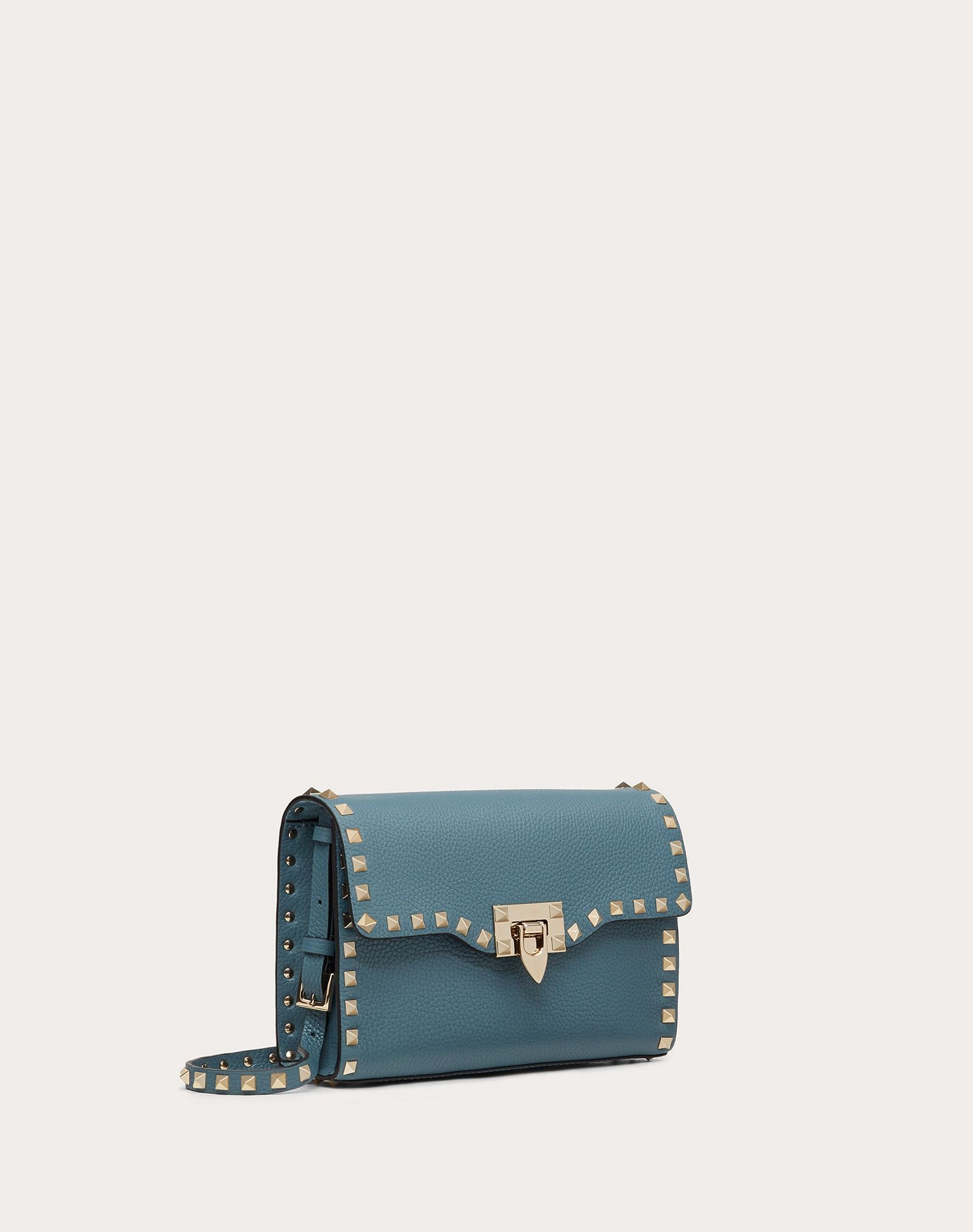 Small Rockstud Grainy Calfskin Crossbody Bag - 2