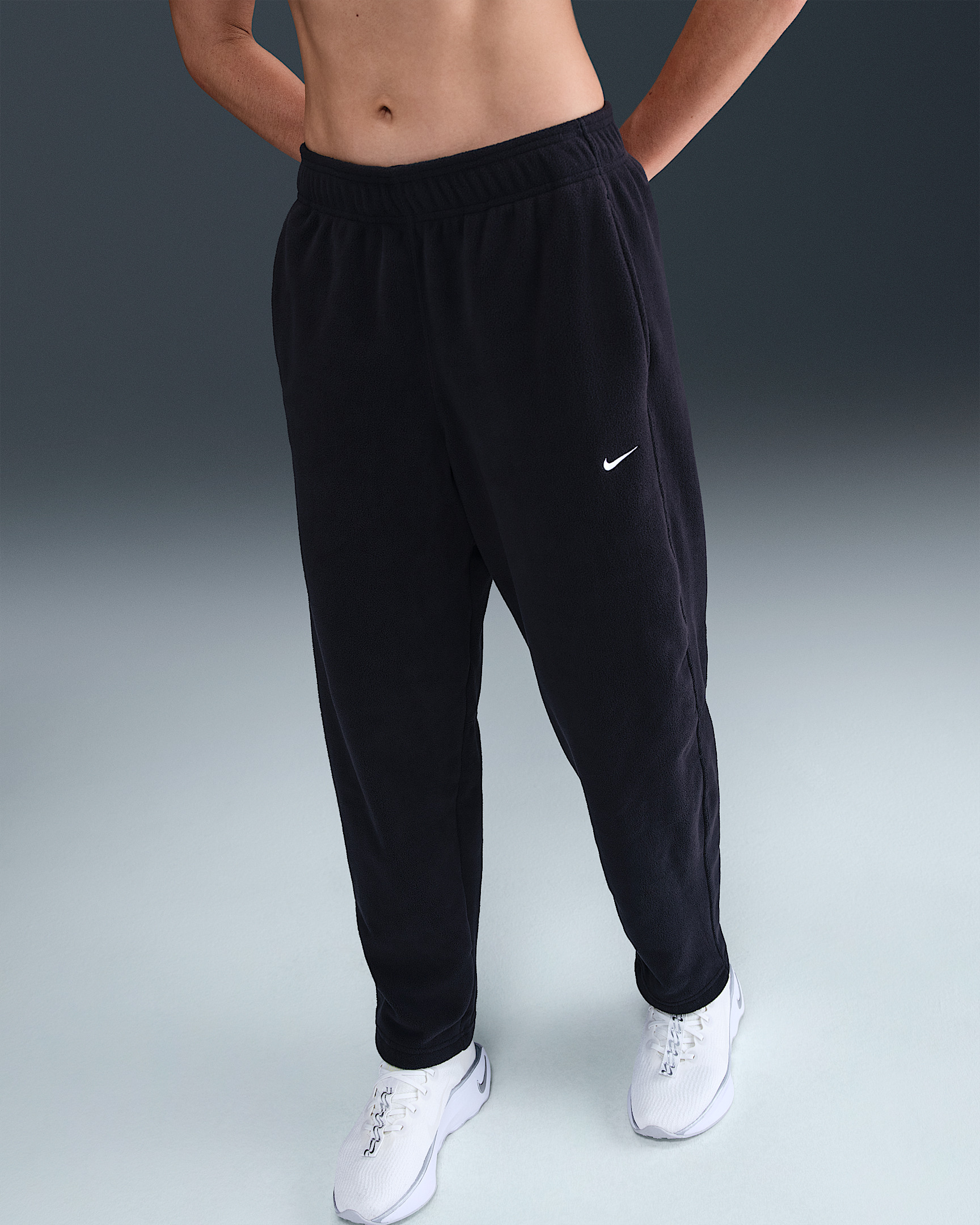 Nike One Women's Therma-FIT Mid-Rise Fleece Pants - 2
