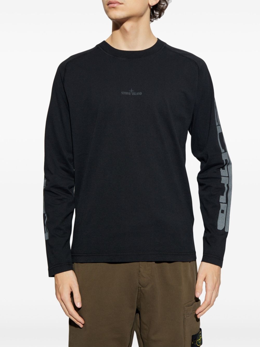 logo-print T-shirt - 3