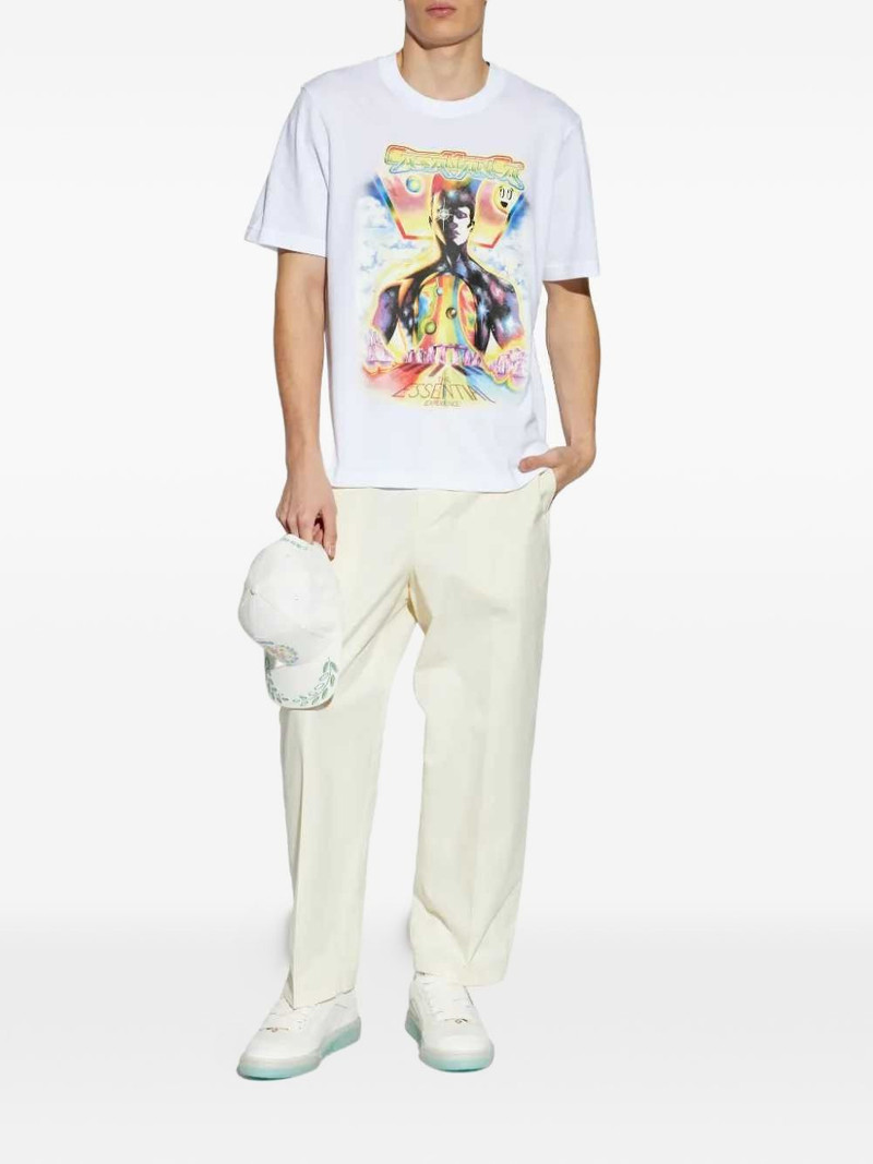 CASABLANCA graphic-print cotton T-shirt outlook