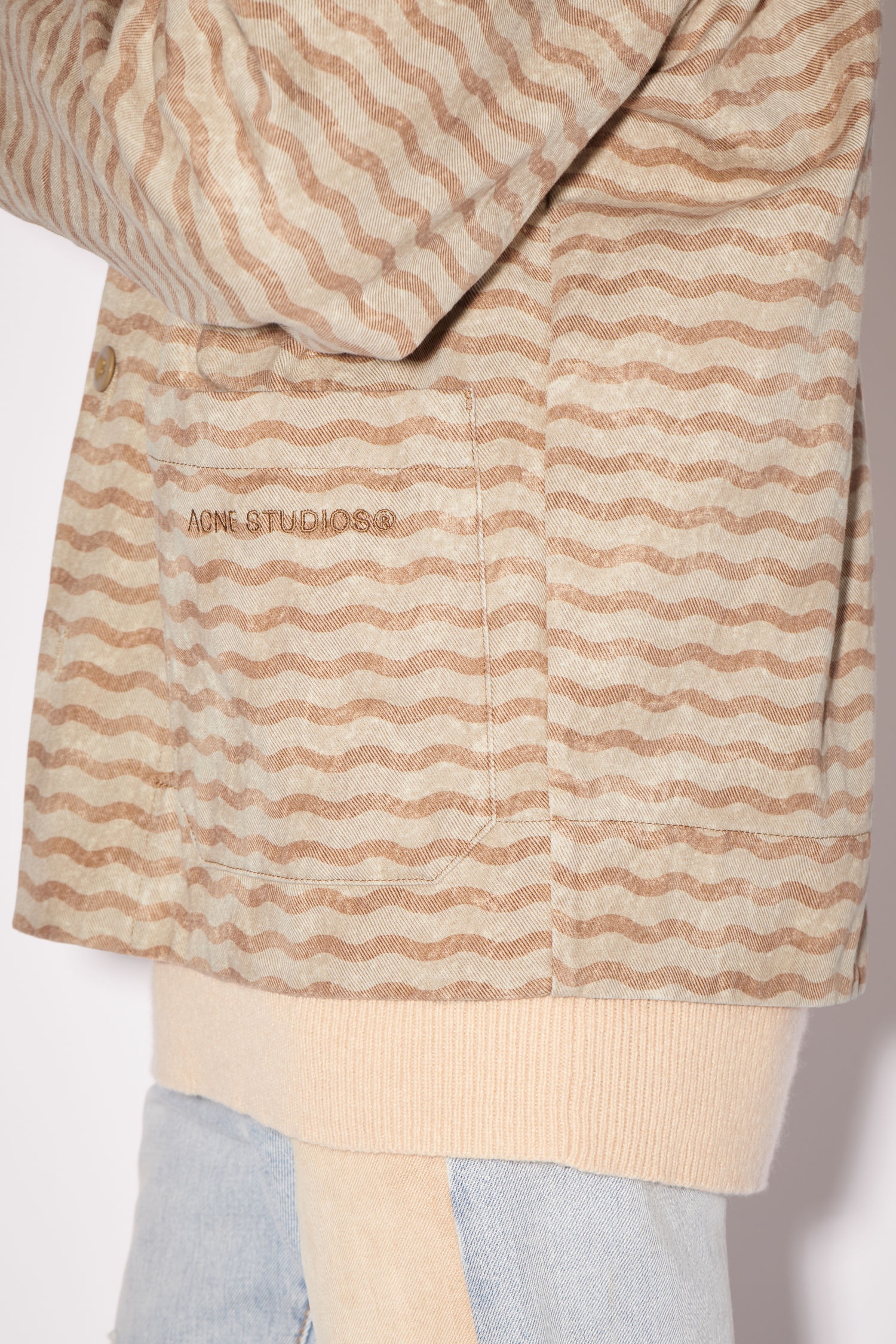 Printed twill jacket - Beige/camel - 6