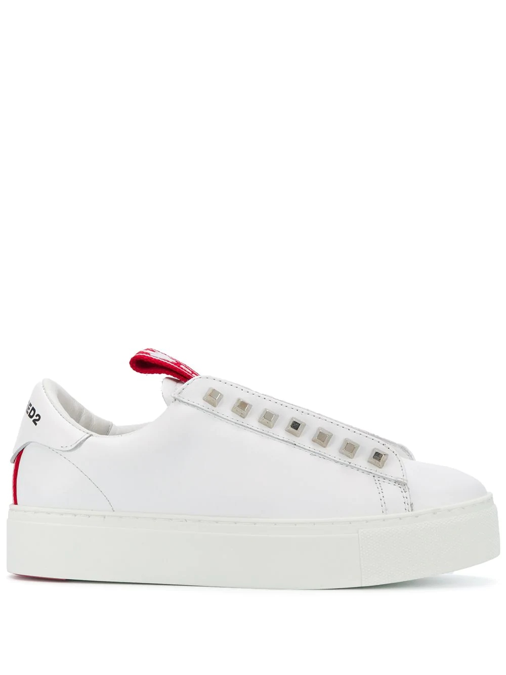 slip-on trainers with stud detailing - 1