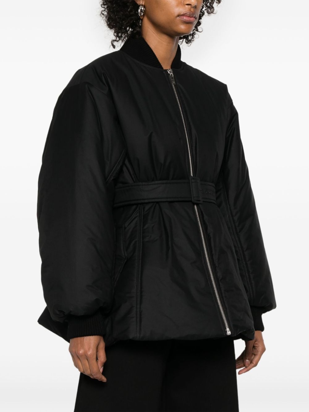 belted bomber jacket - 3