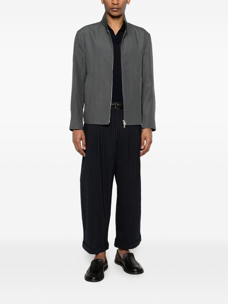 LARDINI zip collar jacket outlook