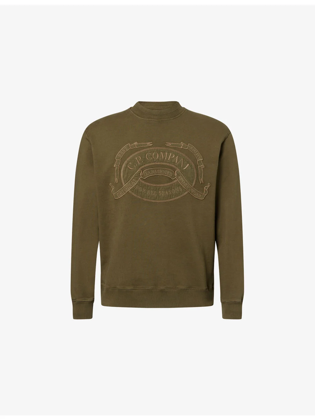 Logo-Embroidered Cotton Sweatshirt - 1