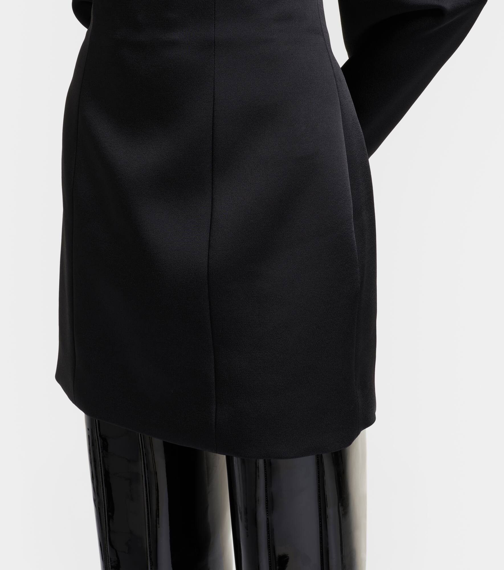 Off-shoulder satin minidress - 5