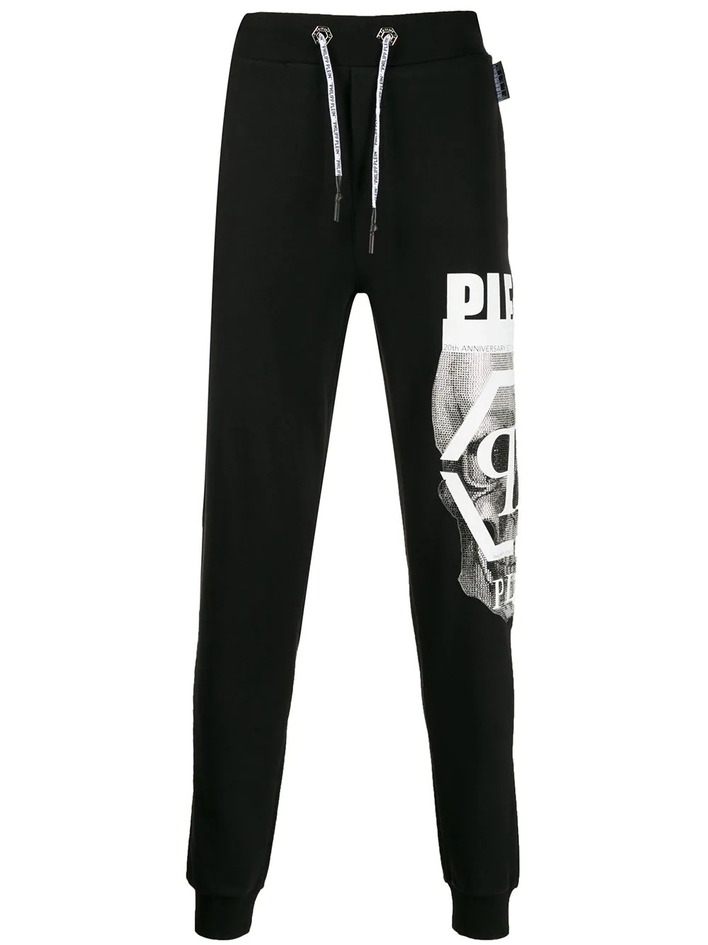 skull print track trousers - 1