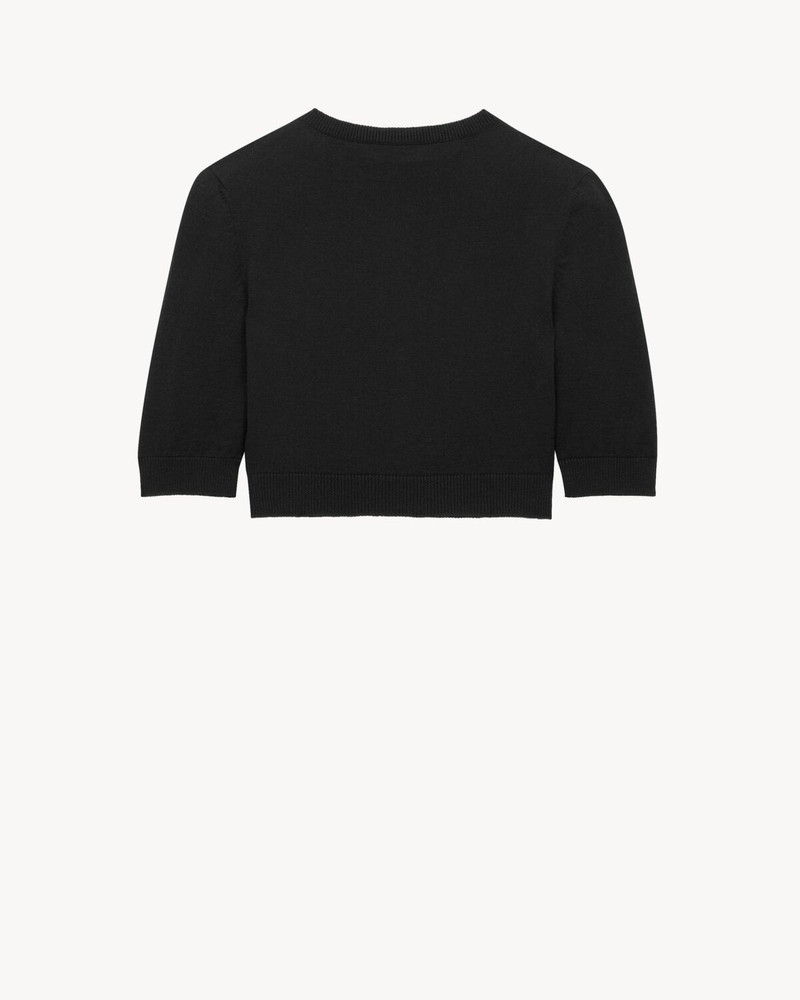 CROPPED CARDIGAN IN WOOL 1