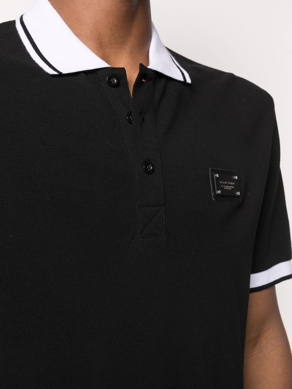 logo patch polo shirt - 5