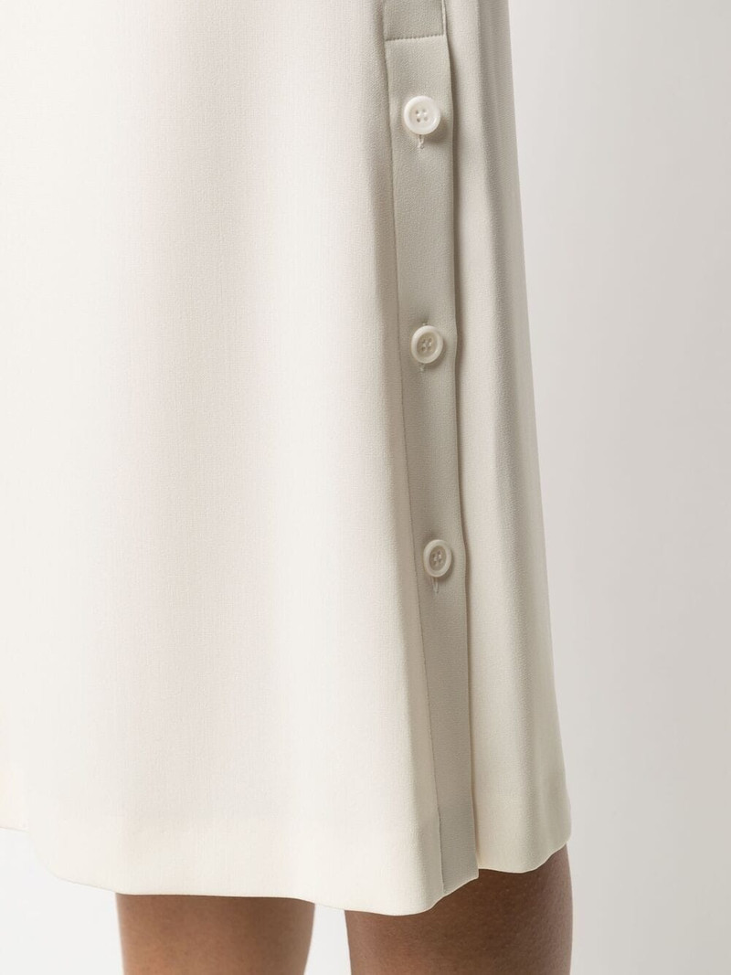 button-embellished puff sleeve dress 5