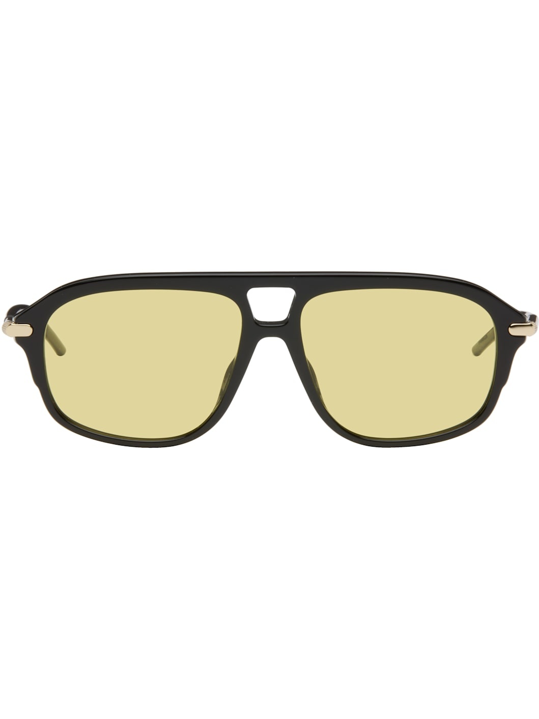Black GV One Aviator Sunglasses - 1