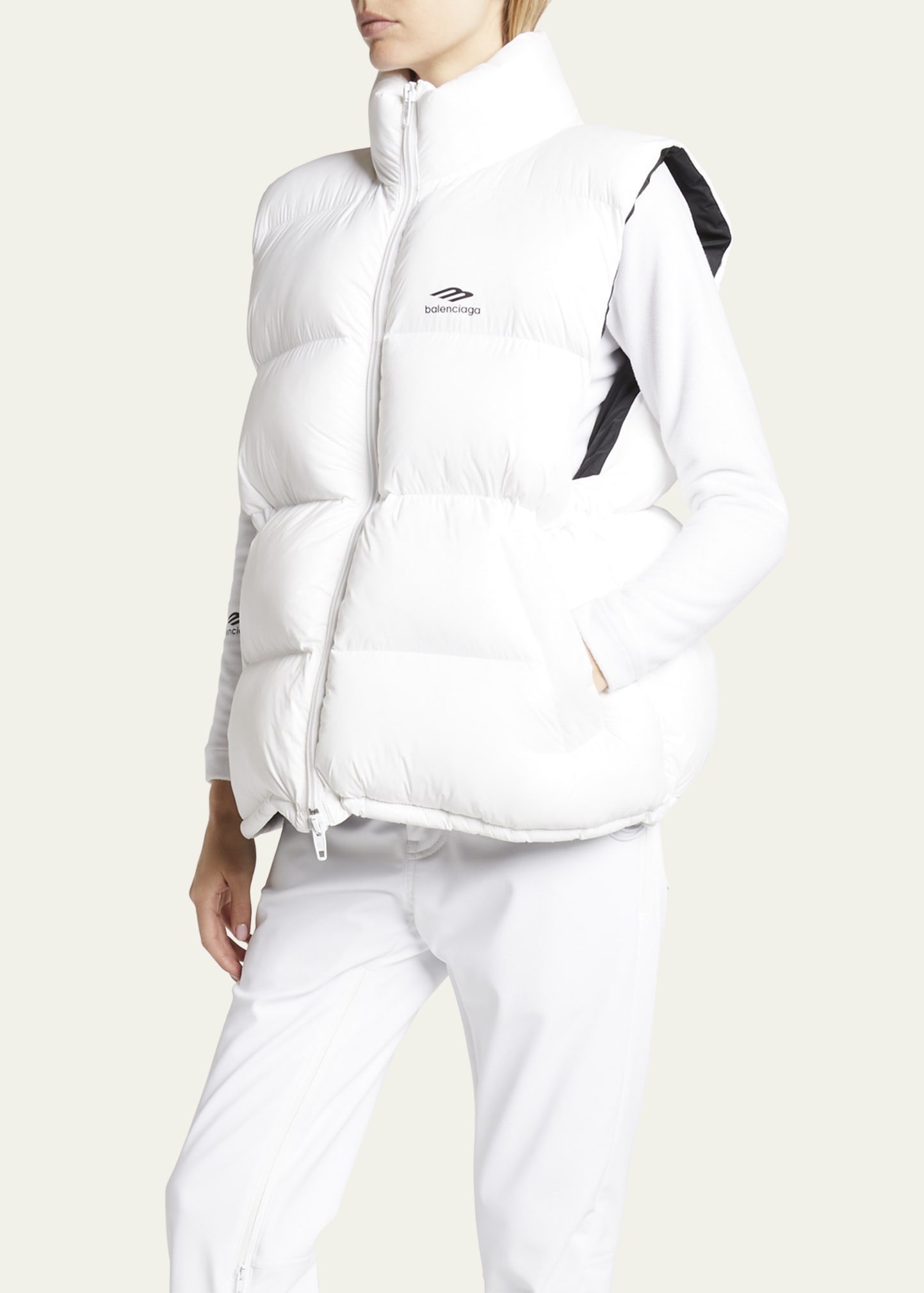 Logo-Print Puffer Vest - 4