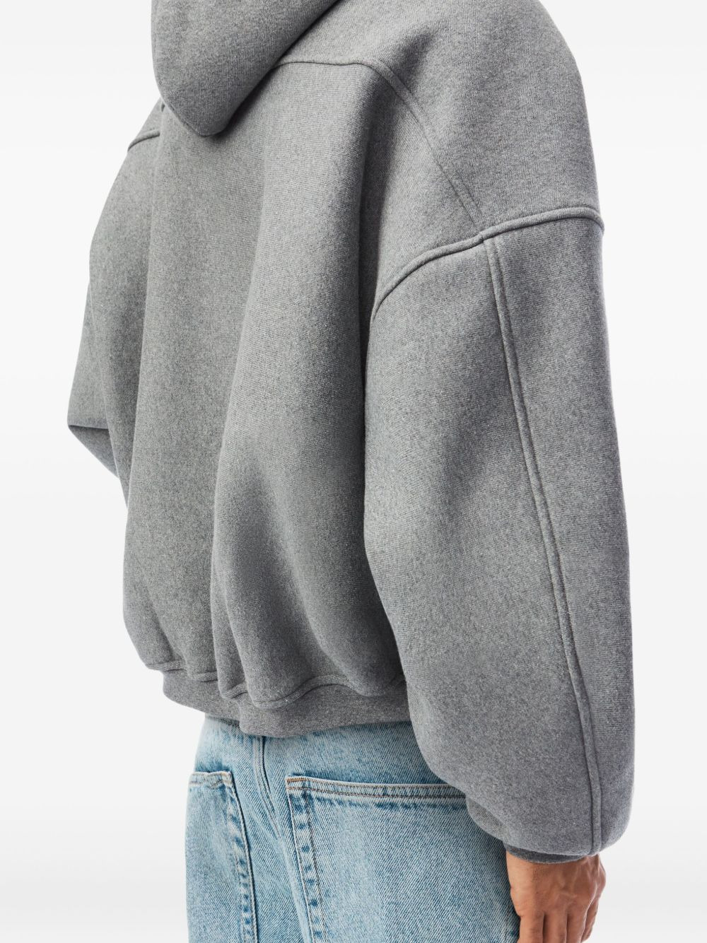 Puff Logo zip-up hoodie - 5