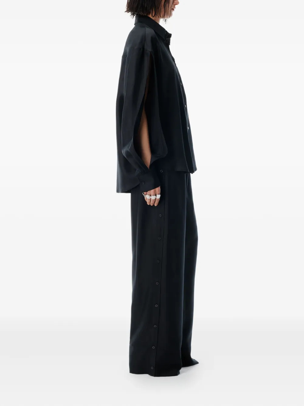 ALEXANDER WANG - Women Mid Rise Side Placket Pants - 3