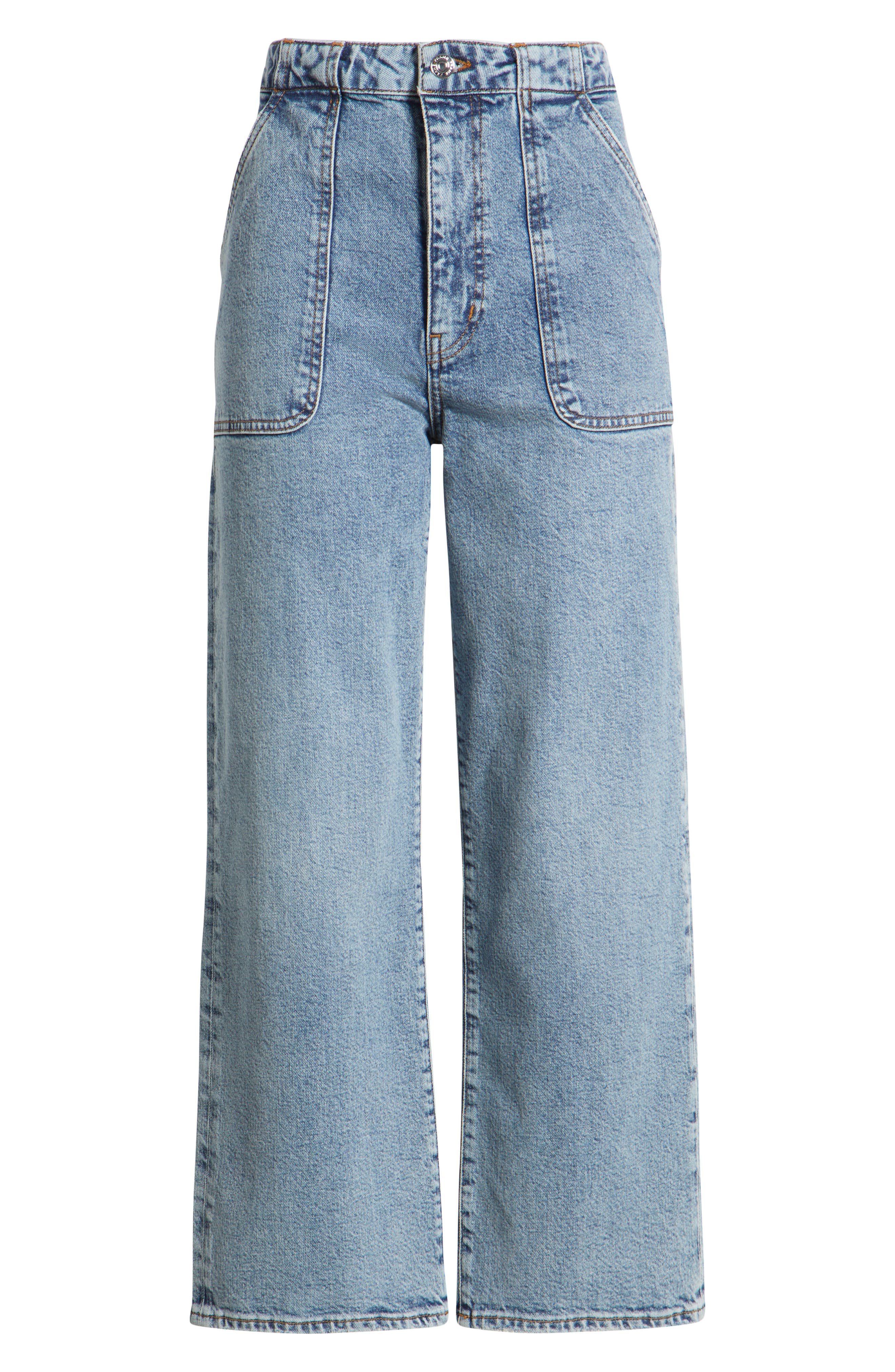 FRAME The Modern Pocket Wide Leg Jeans in Charge at Nordstrom - 5