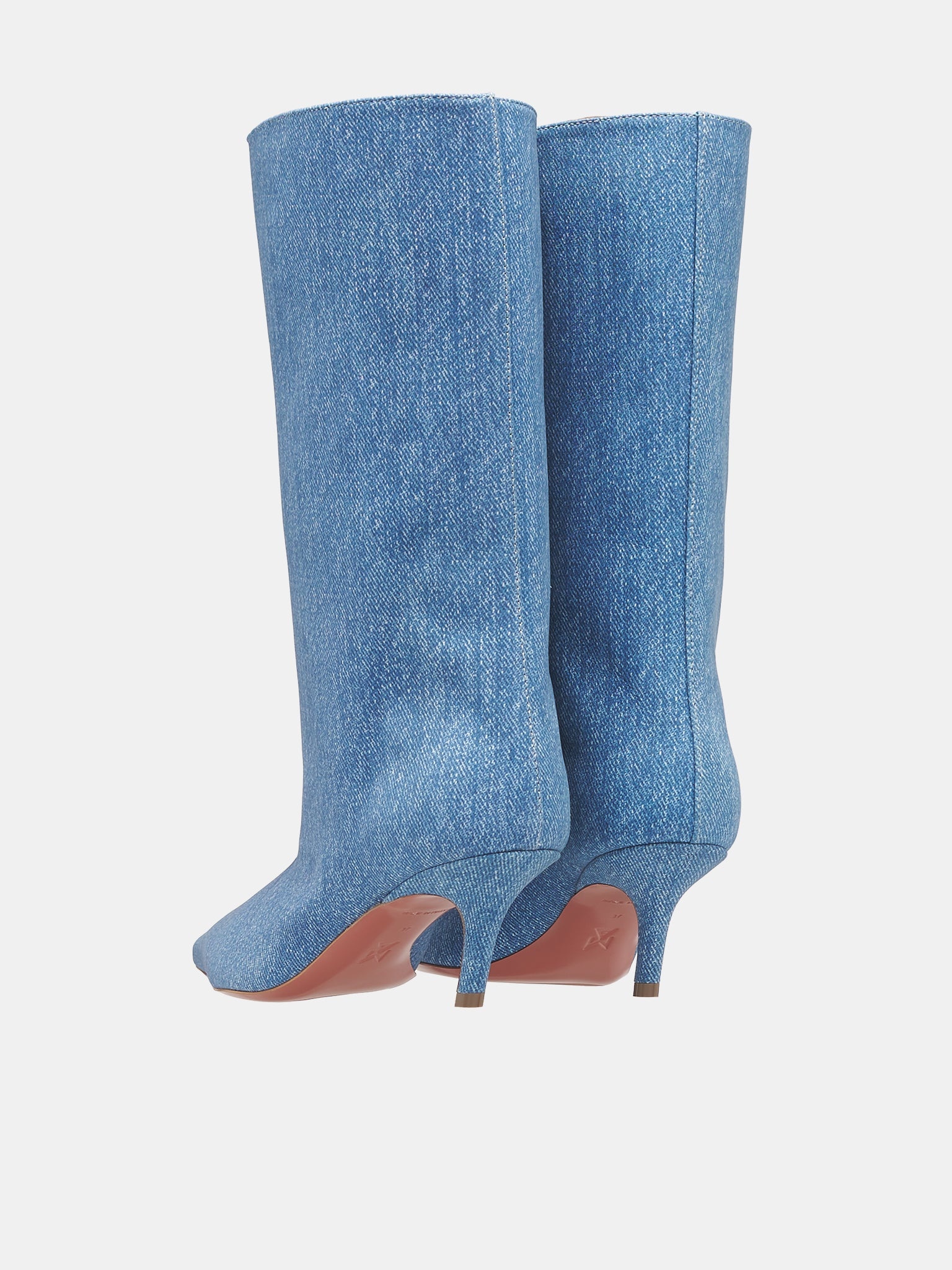 Fiona Denim Printed Suede Boots - 5