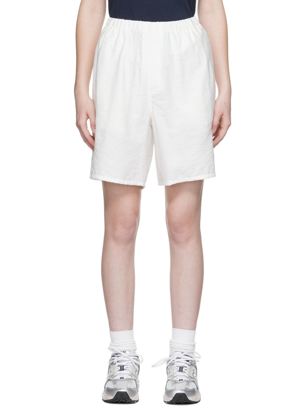 SSENSE Exclusive White Viscose Shorts - 1
